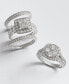 ფოტო #5 პროდუქტის Diamond Cluster Engagement Ring (2 ct. t.w.) in 14k White or Yellow Gold