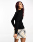 New Look crew neck jumper in black