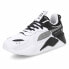 Puma RsX Split Lace Up Mens Black, White Sneakers Casual Shoes 38575501