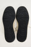 Split leather lace-up shoes
