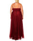 Фото #2 товара Trendy Plus Size Beaded-Bodice Gown