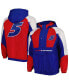 Men's Royal, Red Kyle Larson The Body Check Half-Snap Pullover Jacket Красно-синий, M - фото #5