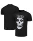 ფოტო #1 პროდუქტის Men's Black Misfits Outline Skull T-shirt