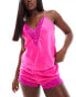 Фото #1 товара Ann Summers Adoration cami and short pj set in pink