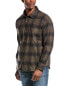 Фото #1 товара Frame Denim Plaid Flannel Shirt Men's Green S