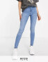 Фото #2 товара Noisy May Petite Callie high waisted skinny jeans in light blue