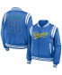 Women's Powder Blue Los Angeles Chargers Bomber Full-Zip Jacket