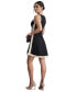 Фото #6 товара Women's Colorblocked Fit & Flare Mini Dress