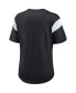 ფოტო #2 პროდუქტის Women's Heather Black Las Vegas Raiders Primary Logo Fashion Top