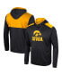 Men's Black Iowa Hawkeyes Warm Up Long Sleeve Hoodie T-shirt