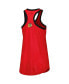 Women's Red Chicago Blackhawks First Base Racerback Scoop Neck Tank Top