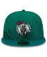 Фото #2 товара Men's Kelly Green Boston Celtics 2024 NBA All-Star Game Rally Drive Checkerboard 59FIFTY Crown Fitted Hat