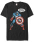 Фото #2 товара Marvel Men's Comic Collection Captain America For Truth And Justice Short Sleeve T-Shirt