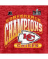 Фото #2 товара Men's Red Kansas City Chiefs 2023 AFC Champions Hail Mary T-shirt