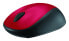 Фото #6 товара Logitech Wireless Mouse M235 - Ambidextrous - Optical - RF Wireless - Black - Red