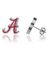 Фото #2 товара Women's Alabama Crimson Tide Enamel Post Earrings