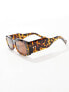 Фото #3 товара & Other Stories rectangle sunglasses in brown tortoise shell