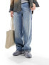 Фото #5 товара COLLUSION x016 low rise cargo jeans in midwash