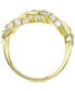 ფოტო #3 პროდუქტის Cubic Zirconia Twist Style Ring in 14k Gold-Plated Sterling Silver