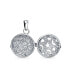 ფოტო #2 პროდუქტის Filigree Star Round Circle Aromatherapy Essential Oil Perfume Diffuser Keepsake Photo Heart Shape Locket Pendant Necklace Sterling Silver