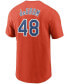 Men's Jacob DeGrom Orange New York Mets Name Number T-shirt Оранжевый, M - фото #2