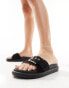 Yours buckle sandals in black Черный, EU37 - фото #4