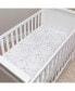 Фото #3 товара Signature Gray/White Marble Organic Cotton Fitted Crib Sheet
