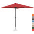 Фото #2 товара Пляжный зонт прямоугольный с куркой 200 x 300 см бордовый Uniprodo