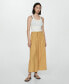 ფოტო #3 პროდუქტის Women's Tie Wide Leg Trousers