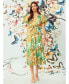 ფოტო #3 პროდუქტის Women's Printed Flutter-Sleeve Fit & Flare Dress