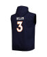 Фото #2 товара Men's Russell Wilson Navy Denver Broncos Big Tall Muscle Pullover Hoodie