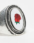 Фото #2 товара Reclaimed Vintage unisex ring with rose in silver