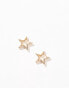 DesignB London star earrings in gold