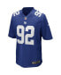 Men's Michael Strahan Royal New York Giants Game Retired Player Jersey Синий, L - фото #3