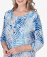 Women's Neptune Beach Seashell Embellished Top with Necklace