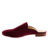 Фото #7 товара Trotters Ginette T2159-628 Womens Burgundy Narrow Suede Mule Sandals Shoes