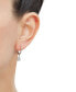 ფოტო #2 პროდუქტის Lab Grown Diamond Teardrop Dangle Hoop Earrings (1/4 ct. t.w.) in Sterling Silver