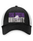 Фото #3 товара Men's Black, White TCU Horned Frogs Stockpile Trucker Snapback Hat