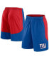 Фото #1 товара Men's Royal/Red New York Giants Go Hard Shorts