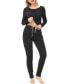 Women's Knit Long Sleeve Scoop Neck with the Legging Set