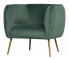 SCOUT - Fauteuil de salon velours vert