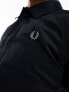 Fred Perry ripstop utility overshirt in black