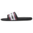 Фото #3 товара Puma Cool Cat Stripe Repeat Slide Mens Black Casual Sandals 385887-01