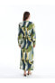 Фото #3 товара Платье LC WAIKIKI Classic Хаким с узором на воротнике и длинным рукавом