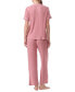 Women's 2-Pc. Short-Sleeve Pajamas Set