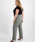 Фото #3 товара Plus Size Bootcut Mid-Rise Pants