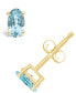 Aquamarine (3/8 ct. t.w.) Stud Earrings in 14K White Gold or 14K Yellow Gold