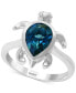 ფოტო #1 პროდუქტის EFFY® London Blue Topaz (2-3/8 ct. t.w.) & Diamond Accent Turtle Ring in Sterling Silver