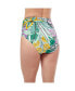 Tropic Boom High Waist Swim Bottom With Side Shirring