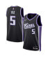 Фото #1 товара Men's and Women's De'Aaron Fox Black Sacramento Kings Swingman Jersey - Icon Edition